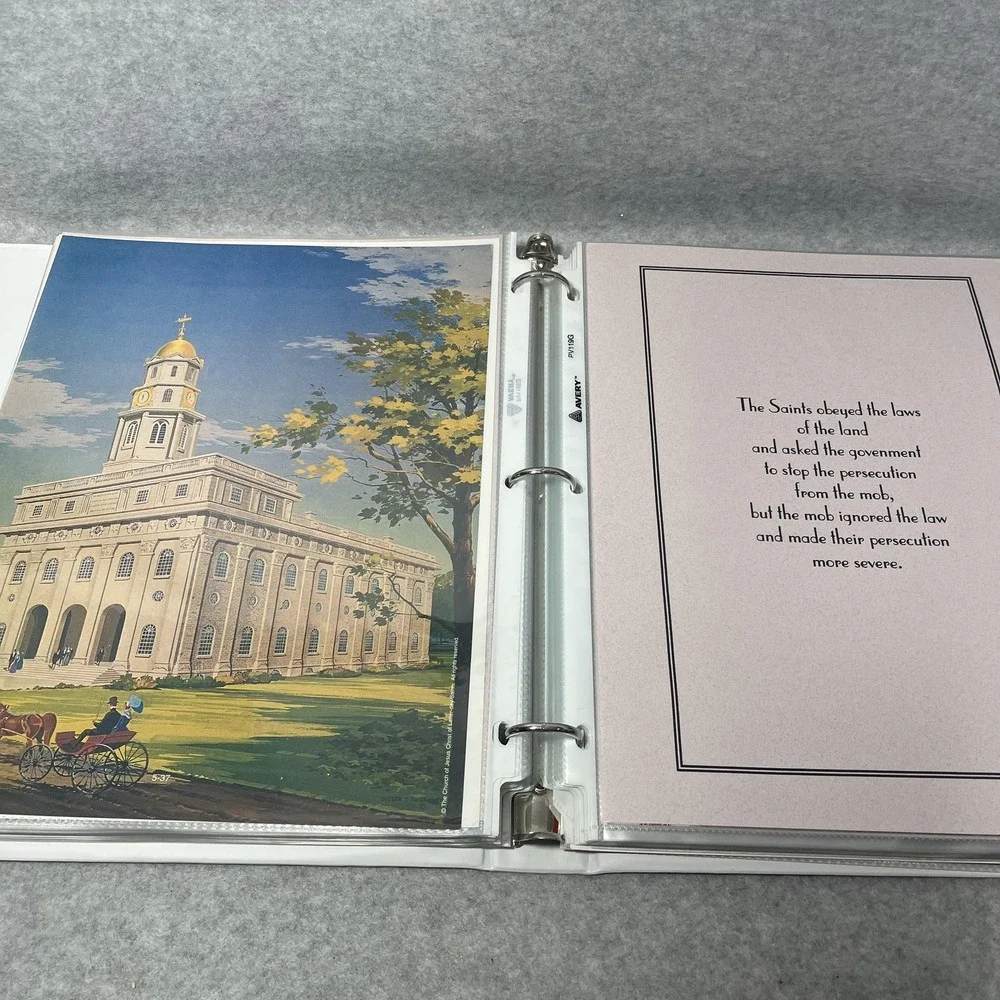 LDS Church History D&C Gospel Art Book Binder Mormon‎ Joseph Smith Teaching Kit